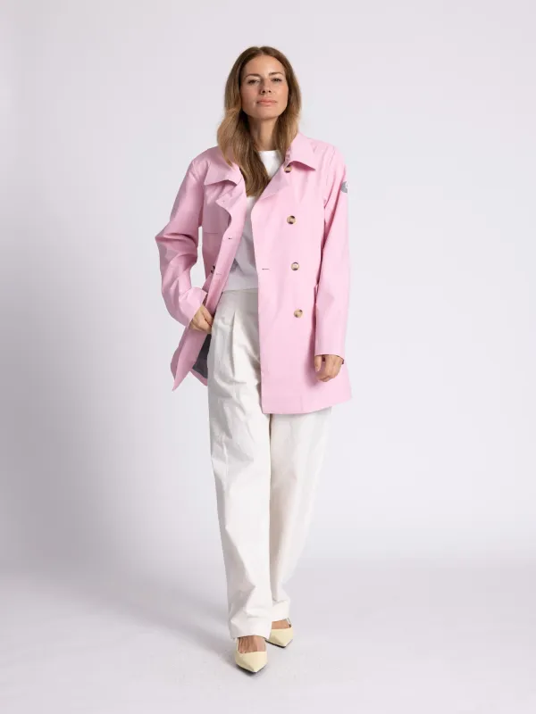 WEGA Green Goose Trenchcoat Rain Function-Bonding - Veganer Damen-Regentrench in Candy Pink